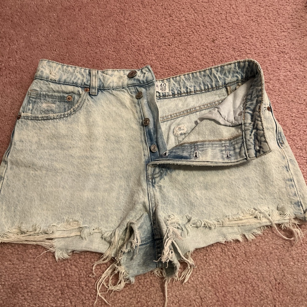 Stradivarius Jean Shorts
